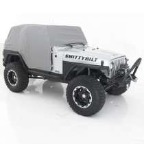 Smittybilt Water-Resistant Cab Cover with Door Flaps - Gray Denim