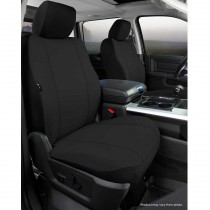 Fia Seat Protector Poly-Cotton Custom Fit Seat Covers, Front Seat, Black - Pair