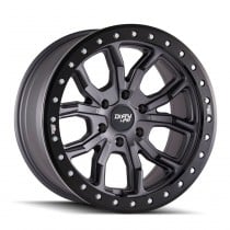 Dirty Life DT-1 9303 Series Wheel, 17"x9", 5x5 Bolt Pattern, 4.53" Back Spacing - Matte Gunmetal