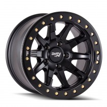 Dirty Life DT-2 9304 Series Wheel, 17"x9", 5x5 Bolt Pattern, 3.5" Back Spacing - Matte Black