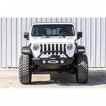 LoD JL Signature Series Shorty Front Bumper with Bull Bar - Bare Steel