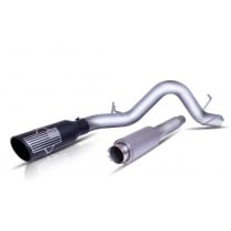 Gibson Patriot Series Cat-Back Exhaust System, Single, Stainless with Black Ceramic Tip (15-18 Silverado & Sierra 1500)