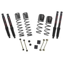 Skyjacker 2-2.5" Dual Rate Long Travel Lift Kit with Black MAX Shocks (Non-Rubicon Only)