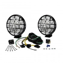 KC Hilites 6" Apollo Pro Halogen Spread Clear Lights Kit - Black