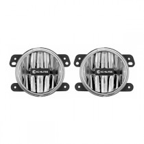 KC HiLiTES Gravity G4 4" LED Fog Lights, Clear - Pair