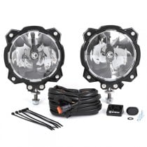 KC HiLiTES Pro6 Gravity Series LED Lights with Driving Beam, Single Mount - Pair