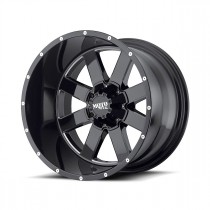 Moto Metal MO962 Wheel - 20"x9" - Bolt Pattern 5x5" and 5x5.5" - Backspacing 5" - Offset 0 - Gloss Black