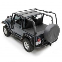 Smittybilt SRC Roof Rack - Textured Black (300 Lb. Rating)