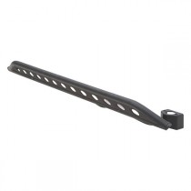 Smittybilt SRC Rocker Guard with Plate Black Textured, Powder Coat - Pair