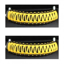 Bartact Paracord Headrest Grab Handles, Black and Yellow - Pair