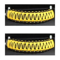 Bartact Paracord Headrest Grab Handles, Black and Yellow - Pair