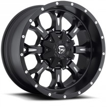 Fuel Krank Series Wheel - 20"x10" - Bolt Pattern 5x4.5" and 5x5" - Backspacing 5" - Offset -12 - Matte Black and Milled