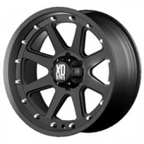 KMC, XD Addict Series Wheel, Matte Black, 17" X 9", 5" X 5.5" Bolt Pattern, Back Spacing 4.5"