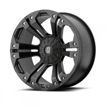 KMC XD778 Monster Series Wheel - 18"x9" - Bolt Pattern 6x5.3" & 6x5.5"- Backspacing 4.53" - Offset -12 - Matte Black
