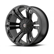 KMC XD778 Monster Series Wheel - 18"x9" - Bolt Pattern 6x5.3" & 6x5.5"- Backspacing 5.71" - Offset 18 - Matte Black