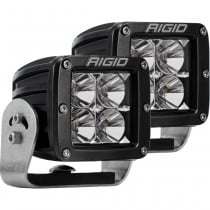 Rigid Industries D-Series Dually HD Flood LED Lights, Black - Pair