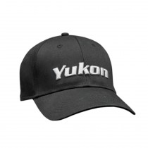 Yukon Black Baseball Hat with White Embroidered Logo