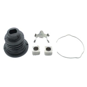 Black Silver Crown Automotive 8132676K Shaft Boot Kit Steering 