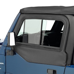 Jeep Wrangler TJ Half Doors For Sale - Polished Diamond Plated Half Doors -  Morris 4x4