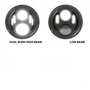 J.W. Speaker 8700 Evolution 2 Series 7" LED Headlight for Jeep CJ & Wrangler TJ - Black