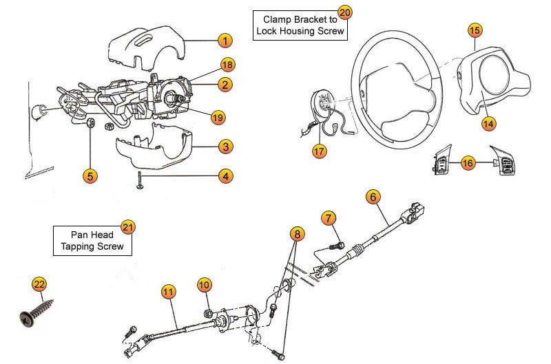 Actualizar 61+ imagen 2006 jeep wrangler steering column