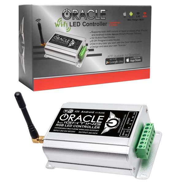 Oracle Lighting 9956-504 Universal Oracle Multifunction Wifi Rgb Led Remote 