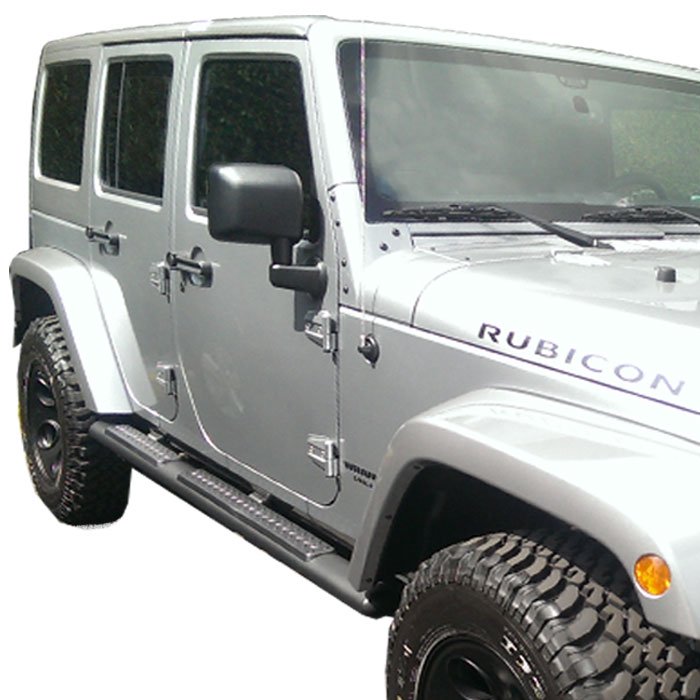 MOPAR Aluminum Tubular Side Steps, Satin Black - Pair | Best Prices & Reviews at Morris 4x4 MOPAR Aluminum Tubular Side Steps, Satin Black - Pair | Best Prices & Reviews at Morris 4x4