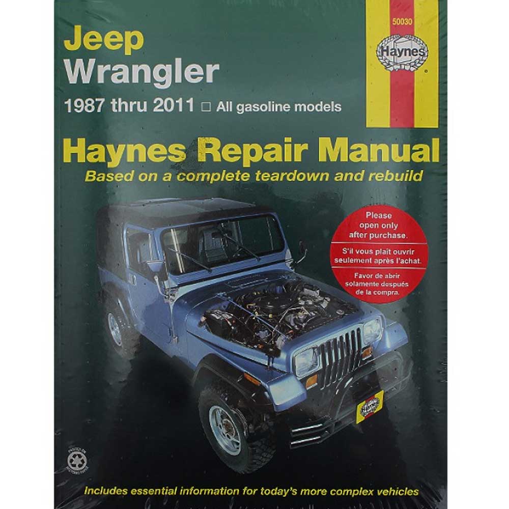 Repair Manual Jeep Wrangler YJ 87-2017 Soft Top Owners Book Shop Service 