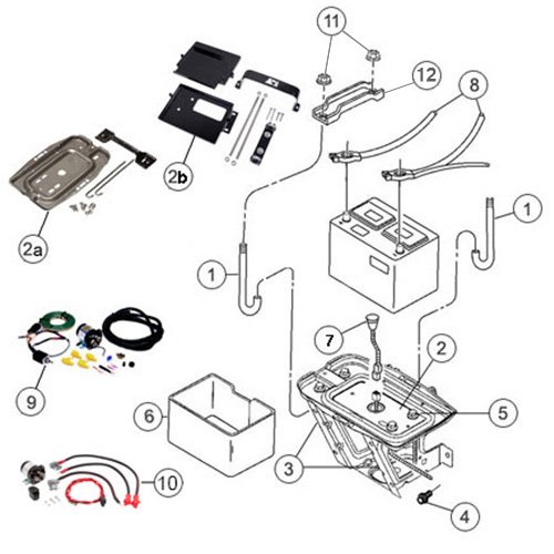Jeep Wrangler TJ Battery Trays, Cables & Clamps|97-06 Wrangler|Morris 4x4 Center Jeep Wrangler TJ Battery Trays, Cables & Clamps|97-06 Wrangler|Morris 4x4 Center