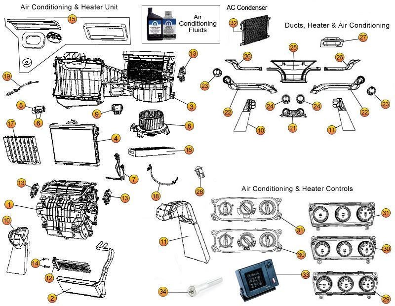 Jeep Wrangler A/C & Heating Parts|07-16 JK & Unlimited JK | Morris 4x4  Center