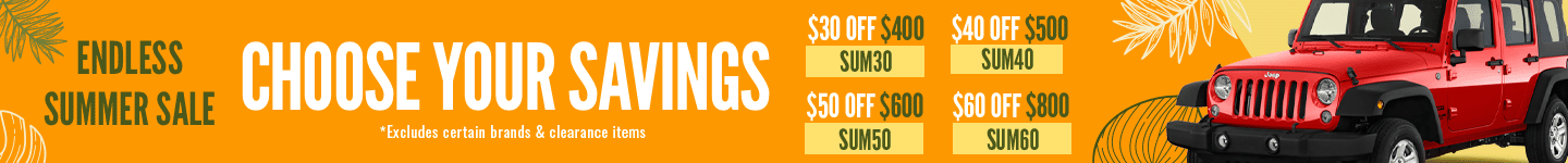 Endless Summer Sale - Up to $60 Off